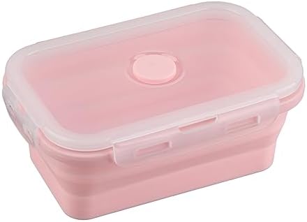 ZJchao Collapsible Silicone Food Storage Set 4 Piece Airtight