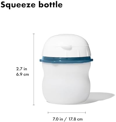 OXO Good Grips Prep & Go Silicone Squeeze Bottles 2 Pack-2.3oz, Ocean