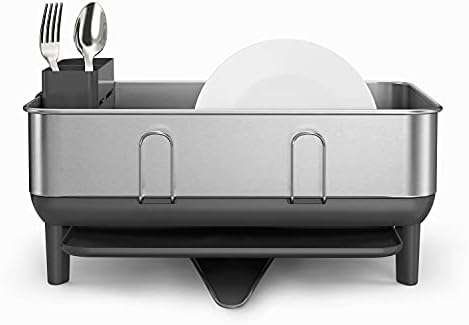 simplehuman Compact Steel Frame Dishrack, Stainless Steel