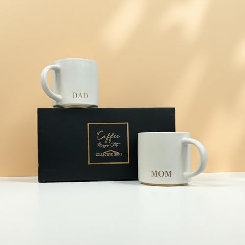 COLLECTIVE HOME - Mom and Dad Mug Set, 2 Pack Gift for Parents