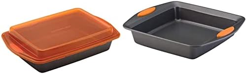 Rachael Ray Nonstick Bakeware Set with Grips and Lid
