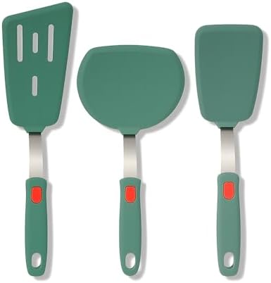 Brigii Silicone Spatula Turner Set, 3-Piece