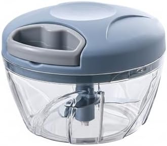 Manual Pull-String Food Chopper for Garlic, Herbs & Onions - Compact
