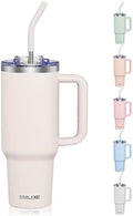 COKTIK 40 oz Tumbler With Handle and Straw, Insulated Tumbler With