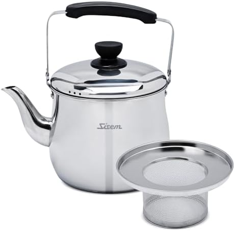 Stainless Steel Tea Kettle with Infuser, 3.1QT