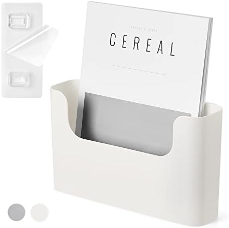 YOHOM No Drilling File Holder Wall Mails Magazines Organizer Adhesive