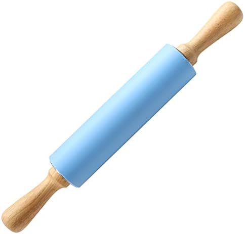 15-inch Silicone Rolling Pin for Baking, Non-stick Surface and