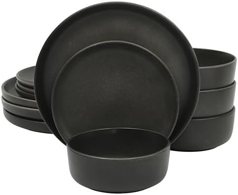 Gibson Elite Pasco 12 Piece (Service for 4) Plates and Bowls Reactive