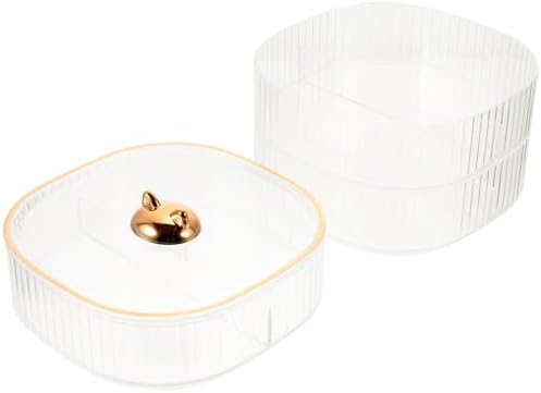 SOLUSTRE Multi-layer Candy Box Snack Container with Dividers 3-tier