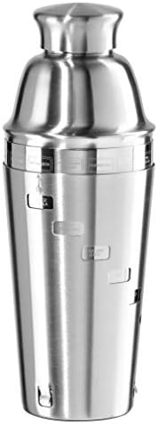 OGGI Dial A Drink Cocktail Shaker - Stainless Steel, 15 Recipes, Built