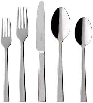 Villeroy & Boch Victor 60-Piece Flatware Set, Complete Service for 12