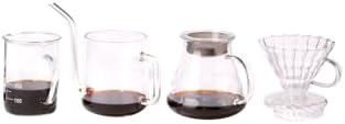 SODEF Pine Wood Pour Over Coffee Brewing Set