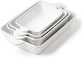 FOBENTA Casserole Dishes for Oven - Ceramic Bakeware Sets of 4