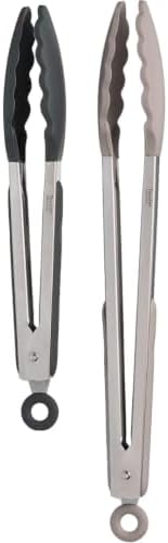 Tovolo Stainless Steel Tongs, 9" & 12", Silicone Tips