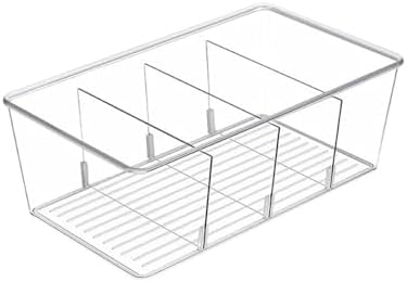 1 Pack Storage Organizer Bins, Plastic Bins Desk Organizer Containers