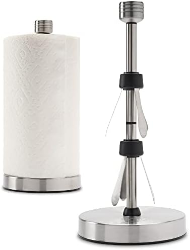 Stainless Steel Paper Towel Holder with Suction Cups, Silver