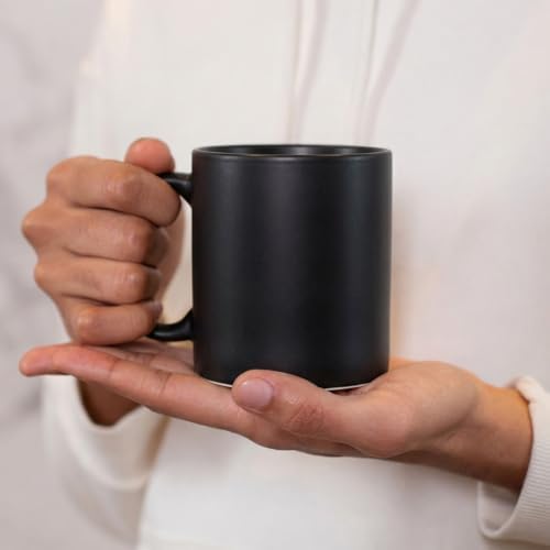 harebe 11 OZ Classic Coffee Mugs Set of 4, Family Ceramic Cup for