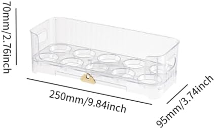 Egg Holder,Home Egg Container for Refrigerator Side Door Egg Dispenser