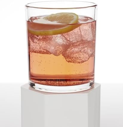 Oneida 24 Seven Clear Medium Glass Tumblers, 13.5oz, Set of 6
