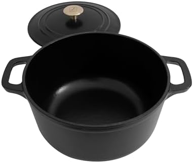 ZLINE 5-Piece Enameled Cast Iron Cookware Set in Black Matte