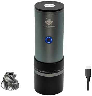 MiiCoffee PT2 Portable Coffee Grinder, USB-C Rechargeable