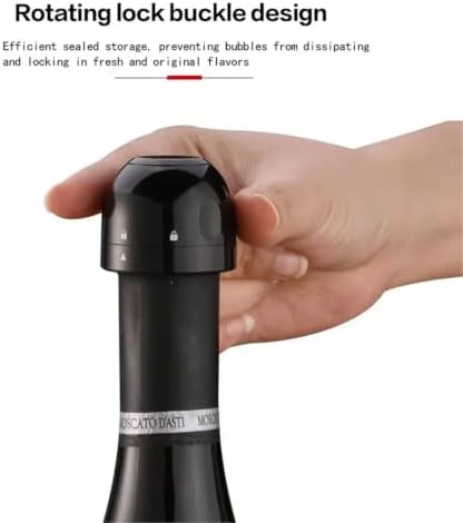 Leak-Proof Wine and Champagne Stoppers Set - Reusable Vacuum Seal Caps