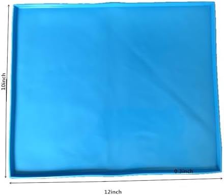 2 Pack Blue Silicone Baking Mats, 12 x 10 Inches