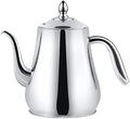 SANQIAHOME 1550ml Stainless Steel Teapot with Infuser,tall slim teapot