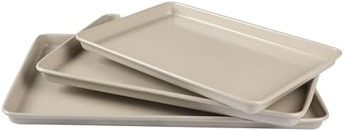 Martha Stewart Gallen 3-Piece Cookie Sheet Set – 13", 15", 17" Baking