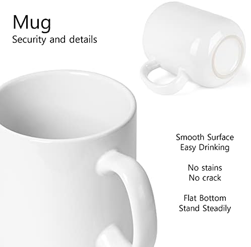 20 OZ Large Coffee Mug, M016 Ceramic Big Tea Cup with Handle for Dad