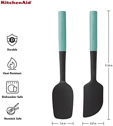 KitchenAid Universal Spatula Set, 2-Piece, Aqua Sky