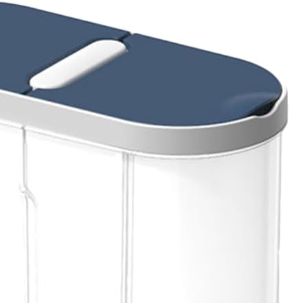 Cereal Container 8.8oz Blue – Divided Storage Design, Airtight Plastic