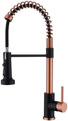 Avola Copper Pull-Out Kitchen Faucet, Rose Gold