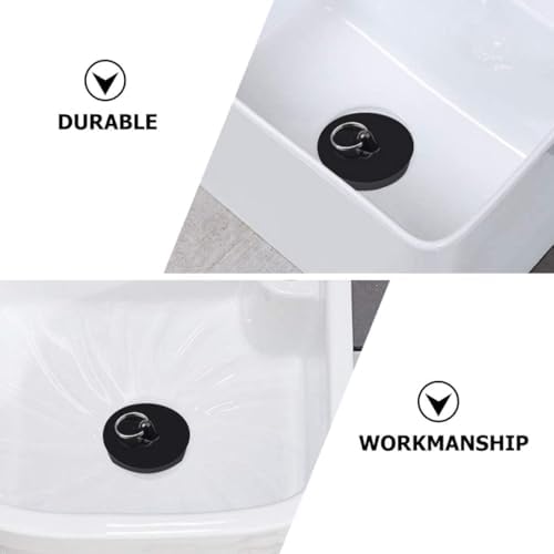 4pcs Bathtub Sink Plug with PVC Stainless Steel Seal Covers