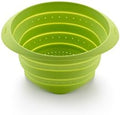 Lekue Collapsible Colander, 7 Inch - Compact Silicone Food Strainer
