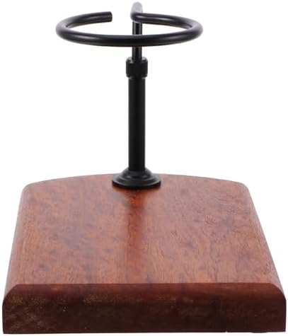 Coffee Dripper Stand with Wood Base Adjustable Hand Brew Rack