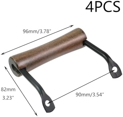 Crapyt 4 PCS Handles for Trays, Serving Tray Handles, Box Pull Handle
