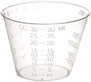 400 Epoxy Resin Mixing Cups (1 Ounce) Graduated Plastic