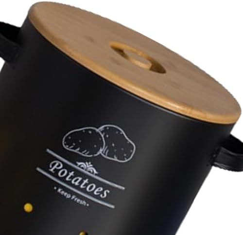 Generic Potato Storage Tin Potato Onion Garlic Storage Bin Kitchen
