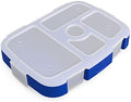 Bentgo Kids Prints Tray with Transparent Cover, 5-Compartment