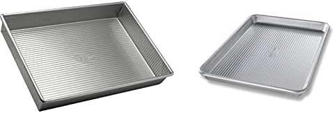 USA Pan Bakeware Rectangular Cake Pan, 9 x 13 inch, Nonstick & Quick