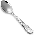 KEAWELL Premium Louise Hammered 4-Piece Teaspoon Set (6.4" Teaspoons)