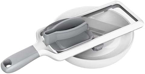 ZKIRON Adjustable Handheld Mandoline Slicer for Kitchen, Ready to Use