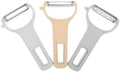 3 Pcs Kitchen Peeler Set Stainless Steel Plastic for Fruit