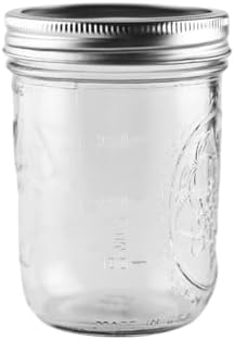 Ball 16 oz Wide Mouth Glass Mason Jars, 6 Pack