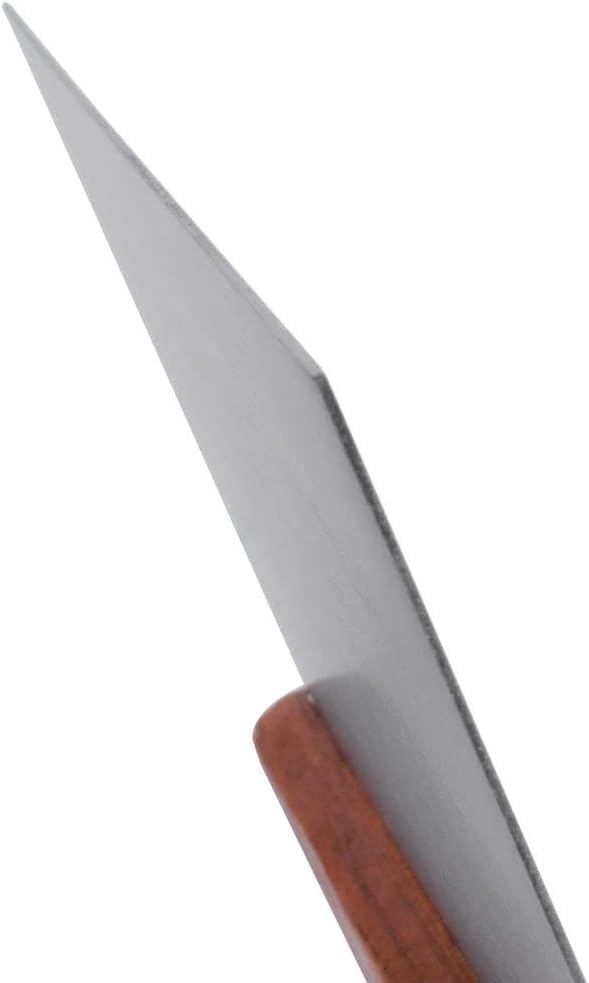 6 x 4" Stainless Steel Bench Scraper with Wooden Handle by Betolla