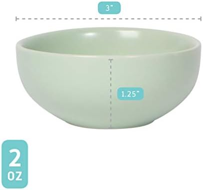 Now Designs Leaf Ceramic Pinch Bowl Set, Mini Bowls for Dipping and