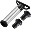 Healifty Wine Saver Vacuum Pump Set 2 Wine Bottle Stoppers Abs Steel