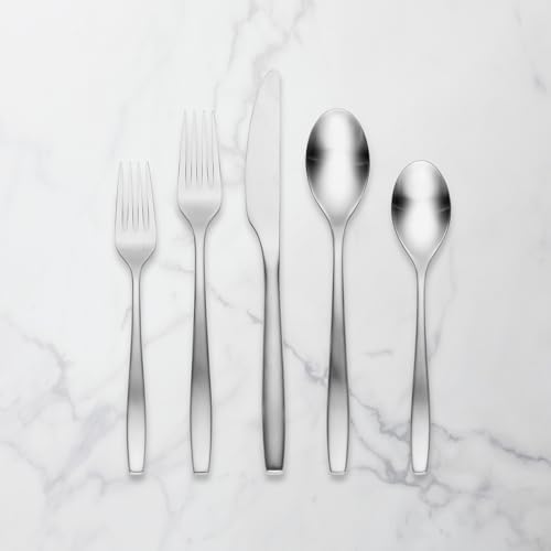 Cambridge Averie Satin 20-Piece 18/0 Silverware Set for 4, Flatware