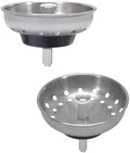 KONE 2PCS Kitchen Sink Basket Strainer Replacement for 3-1/2 Inch